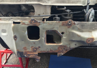 Front chassis rust