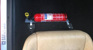 Fire extinguisher mounted