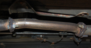 Stainless steel catalyst replacement pipe